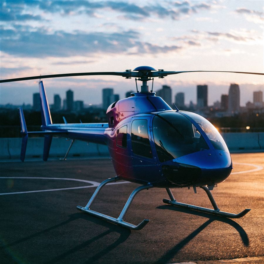 Aeronave de pequeno porte com adesivagem na fuselagem