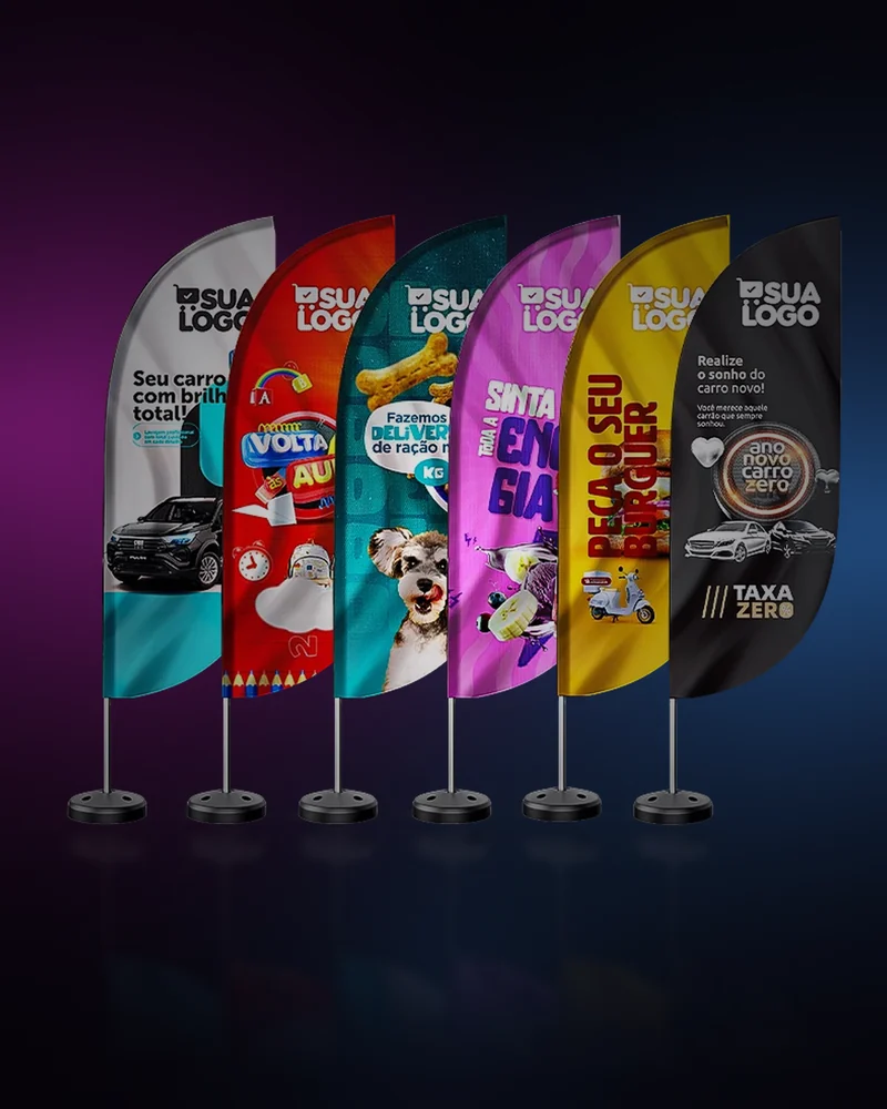 WindBanner personalizado impresso pela Ultra-V Print