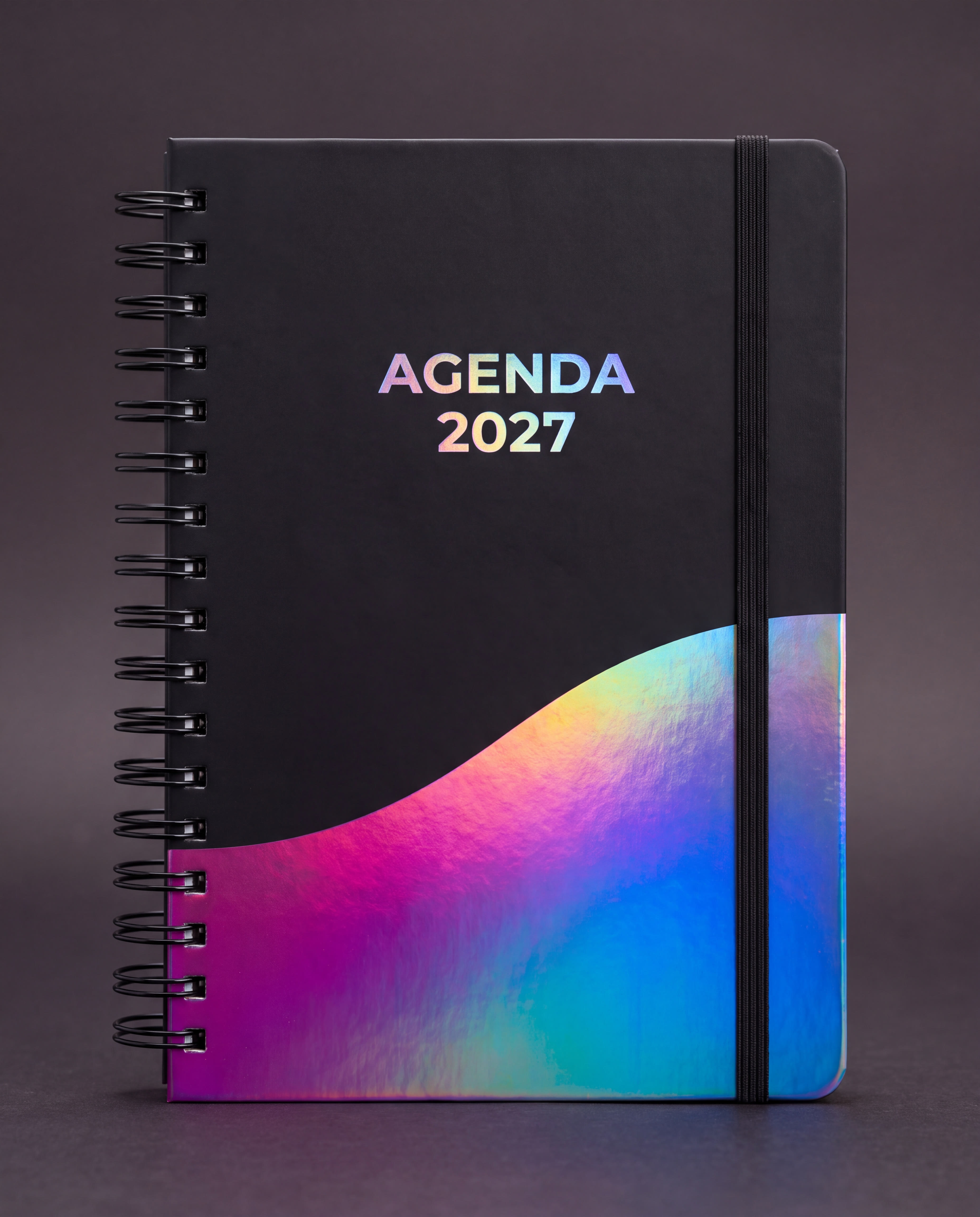 Agenda de frente, com AGENDA 2027 em hot stamping