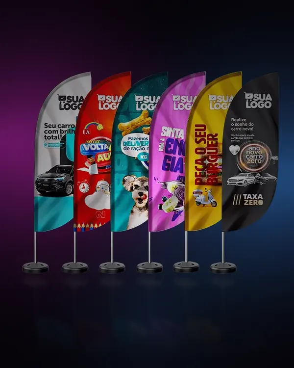 WindBanner personalizado impresso pela Ultra-V Print
